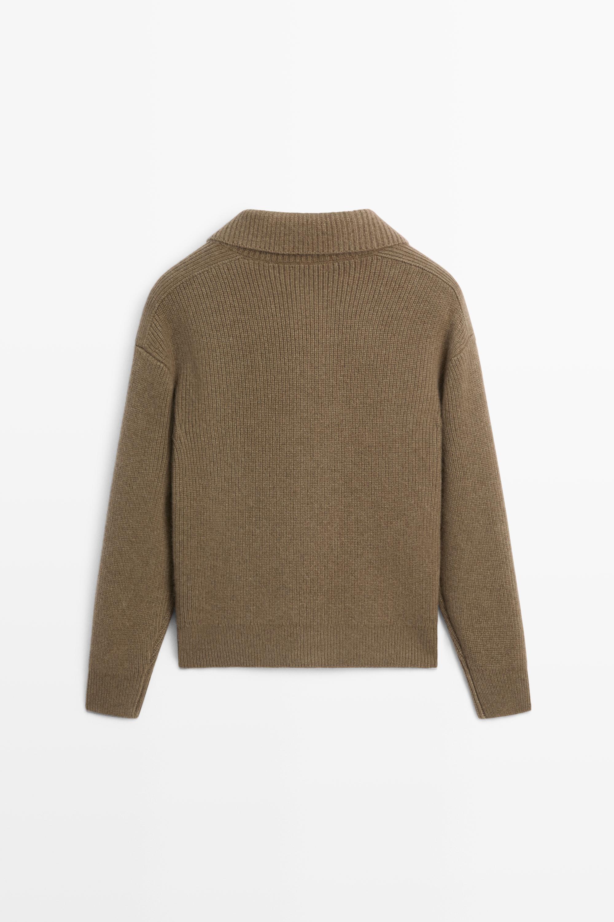 100% cashmere cross-over knit cardigan